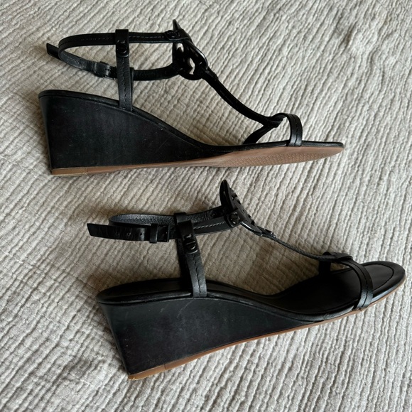 Tory Burch Miller T-Strap Wedge Sandal sz 9 - Picture 7 of 8